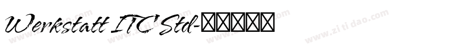Werkstatt ITC Std字体转换